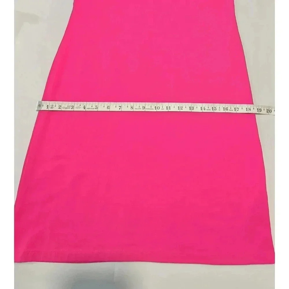 Bright Pink DKNY T-Shirt Dress - Casual & Stylish - Picture 8 of 14